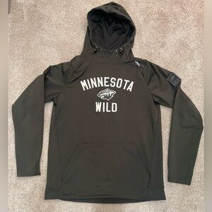 UNRL Minnesota Wild Crossover Hoodie RARE dark green SMALL